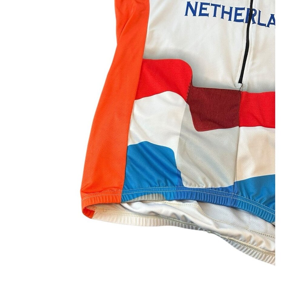 Netherlands Cycling Jersey Large CPI Sportswear Bike Gear Athletic Back Pockets - Picture 2 of 13